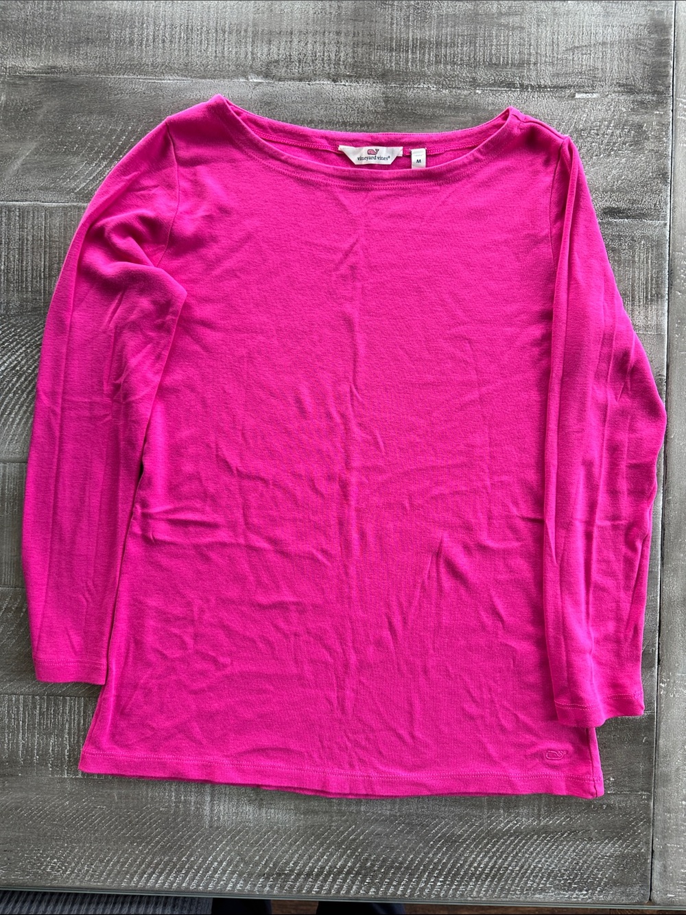 Vineyard Vines Bright Fuchsia Long Sleeve Top - Size M